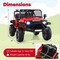 Kids Electric Ride-On Car 24V Battery LED Lights Music Remote Control